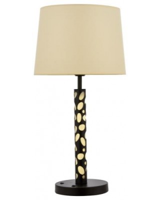 METAL WOOD MARBLE GLASS AND FABRIC DESKTOP LAMP DIFFERENT COLORS 35 CM DIAMETER LOAD: 70 CM